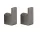 Sapho PIRENEI törölköző fogas 1 pár 53x20 mm gun metal PI2781
