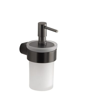 Sapho PIRENEI szappanadagoló 110 ml, tejüveg/gun metal PI8181