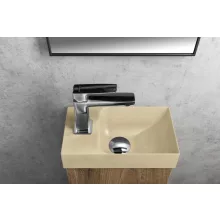   Sapho Small Piccolino beton mosdó csaplyukkal 30,8x17 cm, balos / sárga PK30022