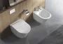 Sapho Paco Vortex öblítésű fali kerámia WC csésze Rimless, ülőke nélkül, fehér PZ1012V