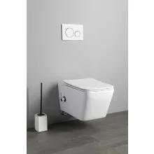   Sapho Porto Rimless fali WC csésze bidézuhannyal 36x52 cm, fehér PZ102RX