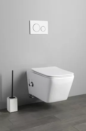 Sapho Porto Rimless fali WC csésze bidézuhannyal 36x52 cm, fehér PZ102RX