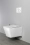 Sapho Porto Rimless fali WC csésze bidézuhannyal 36x52 cm, fehér PZ102RX