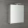 Sapho Riwa ajtós tükrös szekrény LED világítással 50x70x17 cm, fényes fehér RIW050-0030