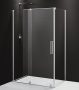 Polysan Rolls Line oldalfal transzparent üveg 100x200 cm, króm profilszín RL3415