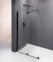 Polysan Modular Shower merevítő MS5 zuhanyajtóhoz 1400 mm, matt fekete RL840B