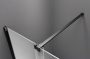 Polysan Modular Shower merevítő MS5 zuhanyajtóhoz 1400 mm, matt fekete RL840B