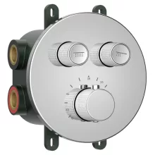   Sapho Iconic Smartselect falba süllyesztett termosztatikus csaptelep, 2-irányú, króm RP032