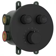   Sapho Iconic Smartselect falba süllyesztett termosztatikus csaptelep, 2-irányú, matt fekete RP032B