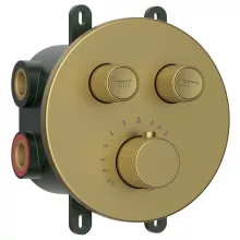   Sapho Iconic Smartselect falba süllyesztett termosztatikus csaptelep, 2-irányú, matt arany RP032GB
