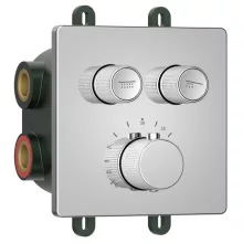   Sapho Iconic Smartselect falba süllyesztett termosztatikus csaptelep, 2-irányú, króm RP042