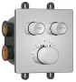 Sapho Iconic Smartselect falba süllyesztett termosztatikus csaptelep, 2-irányú, króm RP042