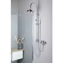   Sapho Reitano Vanity zuhanyrendszer csaptelep nélkül, fej- és kézizuhannyal, króm SET061