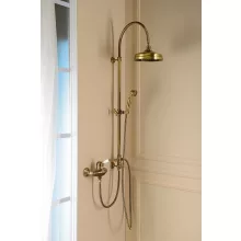   Sapho Reitano Vanity zuhanyrendszer csaptelep nélkül, fej- és kézizuhannyal, bronz SET066