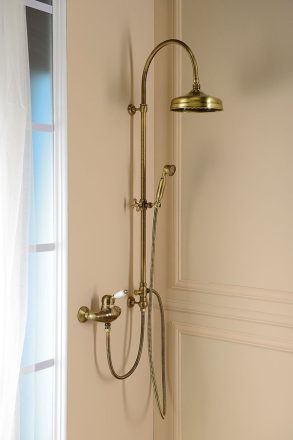 Sapho Reitano Vanity zuhanyrendszer csaptelep nélkül, fej- és kézizuhannyal, bronz SET066