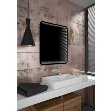 Sapho Senfineco tükör 65x79 cm, LED 3D efekt, fekete SF115