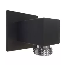   Sapho szögletes zuhanycsatlakozó 1/2", matt fekete SG302NE