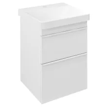   Sapho Sitia mosdótartó szekrény 2 fiókkal 46,4x70x43,4 cm, matt fehér SI050-3131