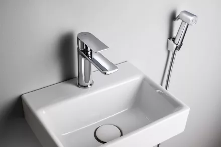 Sapho egykaros mosdócsaptelep bidézuhannyal, króm SK401