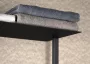 Sapho Ska törölközőtartó polccal 454x1184 mm, matt fekete kivitelben