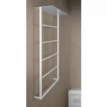 Sapho Ska törölközőtartó polccal 454x1184 mm, matt fehér kivitelben