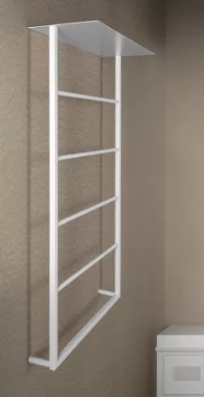 Sapho Ska törölközőtartó polccal 454x1184 mm, matt fehér kivitelben