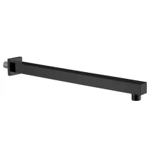 Sapho szögletes zuhanykar 40 cm, matt fekete SL102