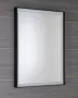 Sapho Sort tükör LED világítással 60x80 cm, matt fekete ST080