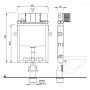 Schwab Szett WC 199 rejtett ciszterna falra szerelhető 3/6l, DN110mm T02-0112-0250