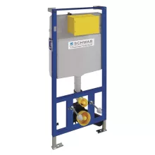   Schwab Duplo WC 199 rejtett ciszterna 3/6 acél kerettel, DN110mm T02-2113-0250