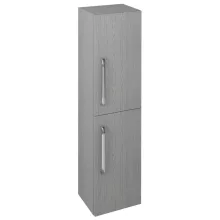   Sapho Theia két ajtós magas szekrény 35x140x30 cm univerzális nyitással, ezüst tölgy TH350-1111