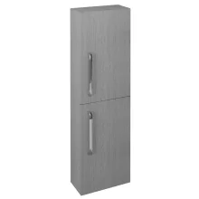   Sapho Theia két ajtós magas szekrény 40x140x20 cm univerzális nyitással, ezüst tölgy TH400-1111