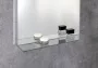 Sapho Traka szögletes tükör 60x80cm LED világítással és polccal TK060