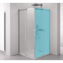   Sapho POLYSAN THRON LINE tolóajtó fix résszel 80x200 cm sarokbelépőhöz, króm profil TL5280