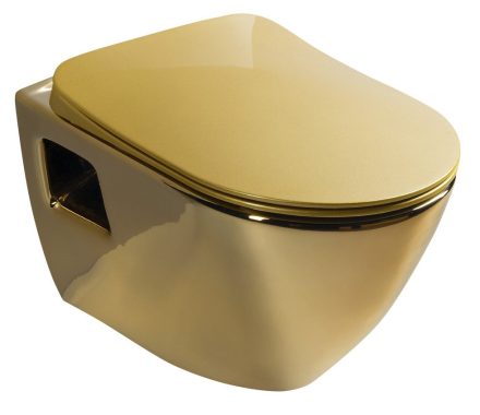Sapho Paula fali WC csésze 35,5x50 cm, arany TP325-AK00