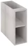Sapho Treos 2 polcos alsószekrény 20x53x50,5 cm, polar tölgy TS020-1010
