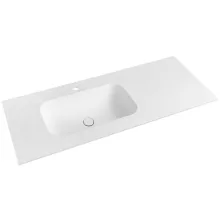   Sapho Treos Rockstone beépíthető mosdó pulttal 97x51 cm, balos/matt fehér TS097-0101-L