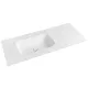Sapho Treos Rockstone beépíthető mosdó pulttal 97x51 cm, balos/matt fehér TS097-0101-L