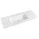 Sapho Treos Rockstone beépíthető mosdó 112x51 cm, matt fehér TS112-0101