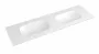Sapho Treos Rockstone beépíthető 152x51 cm duplamosdó pulttal, matt fehér TS152-0101