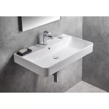   Sapho Gali fali kerámia mosdó 80x48 cm csapfurattal és túlfolyóval, fehér TU0174