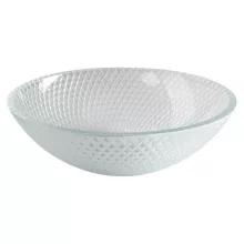  Sapho Beauty Puketa gravírozott üvegmosdó 42x14,5 cm, transzparent üveg TY165