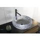 Sapho Beauty Gaviota pultra ültethető üvegmosdó 42 cm, fekete TY306