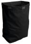 Sapho Textil szennyeskosár 31x57x23 cm, tépőzáras rögzítés, fekete UPE600B