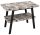 Sapho Twiga mosdótartó asztal 100x72x50 cm, matt fekete/szürke kő VC442-100-10