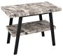 Sapho Twiga mosdótartó asztal 100x72x50 cm, matt fekete/szürke kő VC442-100-10