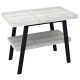 Sapho Twiga mosdótartó asztal polccal 100x72x50 cm, matt fekete/öreg tölgy VC442-100-5