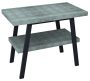 Sapho Twiga mosdótartó asztal 100x72x50 cm, matt fekete/aquamarine VC442-100-6