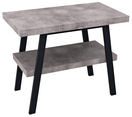Sapho Twiga mosdótartó asztal 100x72x50 cm, matt fekete/cement szürke VC442-100-7