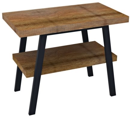 Sapho Twiga mosdótartó asztal 100x72x50 cm, fekete/old wood VC442-100-8